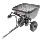 Precision Products TBS4000PRCGY Tow Behind Broadcast Spreader, 75 lb, Dark Grey