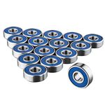 TRIXES 16 Frictionless ABEC 9 Skateboard Roller Skate Bearings