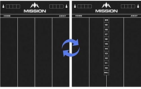 Mission Darts Chalkboard | Two Sided | 501 Cricket (MB01)