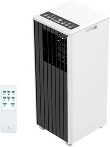 Portable Air Conditioners 8000 Btu, 4-In-1 Portable Ac Units Room Cools Up to 350 Sq.Ft, 4-In-1 Floor Ac Unit With Fan, Dehumidifier & Sleep Mode, Remote Control for Bedroom Dorms, Black