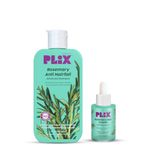 PLIX THE PLANT FIX Rosemary Advanced Anti Hair Fall Shampoo & Serum | Reducing Hair Loss & Breakage | All Hair Types | Men & Women | Sulphate & Parabeen Free| Dermatologically Tested