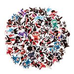 100 Pack Ninja Stickers for Kids,Ninja Party Favors, Vinyl Waterproof Stickers for Water Bottle Laptop Computer Phone