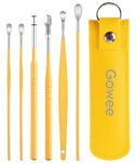 ETSAP The Force Behind Your Health Ear Cleaning Kit Steel Ear Cleaner Reusable Ear Wax Remover Tool Kit Set With Storage Pack, Ear Curette Cleaner And Spring Ear Buds Cleaner 6 Pcs Set (MULTICOLOUR)