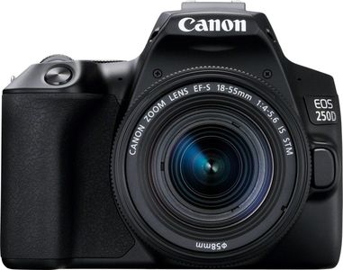 Canon EOS 250D DSLR Camera, Black – 18-55mm Lens Kit