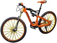 simhoa Finger Mountain Bike, Metal Bicycle Model 1:10 Model Cycling Diecast Bike Vehicles Diecast Collection Gifts , Orange