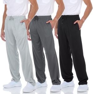 DARESAY 3 Pack: Mens Athletic Pants with Pockets, Mens Sweatpants, Men's Lightweight & Breathable Joggers (Up to 3XL)