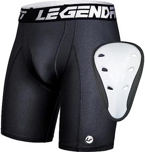 Legendfit Men Baseball Football Compression Shorts w/Cup Straps Protective Athletic Sliding Underwear Lacrosse Cricket