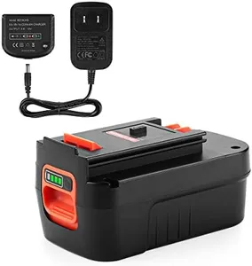 Powilling 6.0Ah 18V Lithium HPB18 Battery Compatible with Black and Decker HPB18 HPB18-OPE 244760-00 A1718 FS18FL FSB18 Firestorm Battery Black and Decker 18 Volt Battery Include Charger
