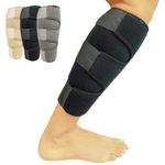 Shin Support by Vive - Best Adjustable Calf Brace - Shin Splint Compression Wrap Increases Circulation Reduces Swelling - Calf Compression Sleeve for Leg Pain - Vive Guarantee