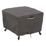 Classic Accessories 55-169-045101-00 Ravenna Patio Square Ottoman/Side Table Cover, Large