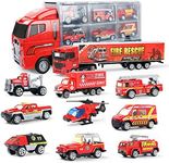 Joyfia 10 in 1 Die-Cast Fire Truck 