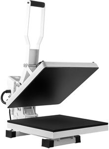 VEVOR Prensa de Calor Blanco 380x380mm Máquina de Sublimación Textil 1200 W Calentamiento Rápido Prensa de Calor por Transferencia por Sublimación Digital e Industrial para Camiseta, Bolso, Almohada