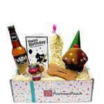 Dog Birthdays Box | The Original Dog Boys Birthday Box | Dog Birthday Toys & Treats | Dog Birthday Presents & Gifts | Postman Pooch