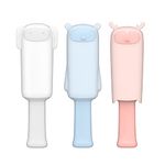 L&L Pets Reusable Pet Hair Remover Brush - Cute Deer Lint Brush Double-Sided Self-Cleaning Base- Remove Cat Dog Fur, Lint, Fluff from Carpet, Couch, Clothes, Bedding, Car Seat, Furniture