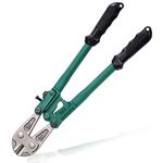 Glarks 14Inch/355mm Bolt Cutter, Great Neck Bolt Cutter Lock Cutter, Spring Snip Clipper, Heavy Duty Wire Cable Cutter with Soft Anti-Slip Handle for Soft Metal, Bolts, Screw Rods, Rivets and Chain