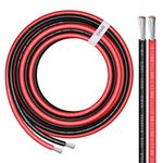 6 Gauge Wire - iGreely 10 FT Red & 10 FT Black 6 Gauge Tinned Copper Electrical Wire Cable for Car Audio Automotive Trailer Marine Harness Wiring 6AWG 10Ft