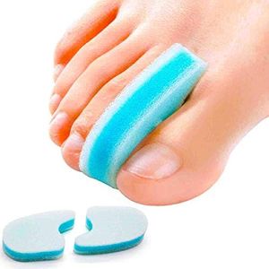 Povihome 10 Pack Foam Toe Spacers, 3-Layer Toe Separators - Large Size - to Align Crooked, Overlapping Toe, Relieve Corn, Blister and Reduce Toe Irritation