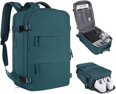 majesticBN Mochila para Viaje Mujer,Mochila Hombre,Mochila Impermeable y Antirayas,Mochila para Portátil hasta 15 Pulgadas,Mochila con Puerto USB,Mochila Multibolsillos. (Verde)