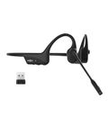 SHOKZ OpenComm2 UC 2025 Upgrade Bone Conduction Headset with USB-A adapter, Open-Ear Bluetooth Headphone with Noise Cancelling Mic, Wireless Earphone for Work, Call, Meeting, Driving, 16H Talktime