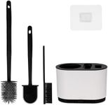 Belle Vous Toilet Brush Set - Silic