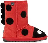 EMU Australia Kids Ladybird Deluxe Wool Boots Size 12 Red