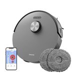 dreame L10s Pro Robot Vacuum Cleaner with Mop, 5300Pa Robotic Vacuum, Dual Rotary Mopping, Lidar Navigation, 3D Obstacle Sensing, Multi-floor Mapping, Ideal for Pet Hair, Hard Floor&Carpet, Grey