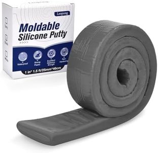 Leopong Moldable Silicone Putty, Waterproof, Stay Pliable,Good Plasticity for Repair and Fill Various Gaps in Bathrooms, Fountains, Water Pipes, Walls (Gery)
