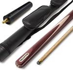 AONETIGER Snooker Cue 3/4 Jointed Handmade Pool Cue Ash Shaft Billiard Cue 3 Piece 57" 18oz Tip 10mm with Extension Accessories Hard Case/Bag Options to Choose