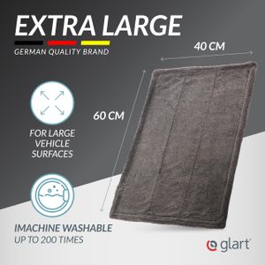 Glart XXL Car Drying Cloth – Premium Microfiber 60x40cm Towel