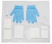 Premier Polyfield Patient Dressing Pack with Nitrile AF Gloves, Medium, Pack of 20