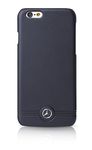 Mercedes Pure Line Embossed Lines Leather Hard Cover Case for iPhone 6/6S - Navy Blue