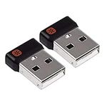 GadgetsMaster USB Dongle Receiver for Logitech Unifying Keyboards and Mice (2 Pack)