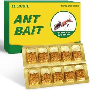 LUOJIBIE Ant Killer Bait for Household Use, Ant Traps, Strongly and Effectively Ant Control for Indoor&Outdoor-10 Count