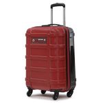 uppercase Cargo 66cm(Medium) Check-in Trolley Bag Dual-Tone Sustainable Hardsided Luggage Secure Combination Lock Scratch-Proof Surface Mesh ConviPack Suitcase for Men & Women 2000 Days Warranty(Red)