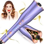 Curling Iron, Hair Curler Anti-Scald, Rotating Curling Iron 1 Inch Hair Tools, 6 Temps & 11 Timers, Portable Ceramic Barrel Wand Curling Iron, Fast Heating Rechargeable Waver Curler