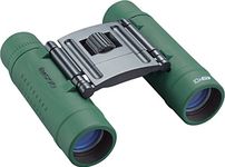 Tasco Essentials Roof Prism Roof MC Box Binoculars, 10 x 25mm, Green (168125G)