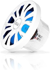 BOSS Audio Systems MRGB10W 10 Inch Boat Subwoofer - 800 Watts Max, Dual 2 Ohm Voice Coil, Multicolor Illumination, Weatherproof, Sold Individually