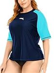 Halcurt Womens Rash Guard Plus Size