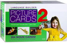 Stages Learning Language Builder Picture Nouns Set 2 for Autism, Aba and Preschool Educational Vocabulary Flash Cards