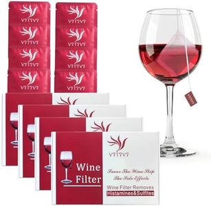 32 PCS Wine Filters, Wine Lovers Party No More Wine Headaches, The Wand Wine Purifier, Wine Filters for Histamines and Sulfite Gifts Accessories for Red Wine