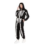 Spooktacular Creations Unisex Skeleton Family Matching Pajama Jumpsuit for Men Halloween Dress Party Themed Party Cosplay M