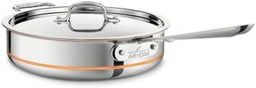 All-Clad 6405 SS Copper Core 5-Ply Bonded Dishwasher Safe Saute Pan/Cookware, 5-Quart, Silver