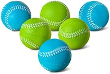 Kids Soft Foam Baseballs, 6 Pack, 2.75" | Safe & Soft Baseballs for T Ball & Toddler Baseball | Official Size Foam Balls for Kids Baseball Batting Practice