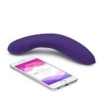 We-Vibe Rave G-spot Stimulator for Women - Vibrating Sex Toy - Curved Vibrator for Adults with 10 Vibration Modes, App Controlled Stimulation - Purple