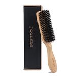 BESTOOL Hair Brush, Boar Bristle Hair Brush for Women Men Children Smoothing & Styling, Natural Boar Bristle Brush for Thin, Fine Hair, Improve Hair Texture (Natural)