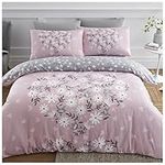 GC GAVENO CAVAILIA Flower Duvet Cover Set, Super Soft Blossom Bedding Sets King Size, Washable Quilt Covers, Blush Pink, 705963