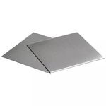 Hohitto 304 Stainless Steel Sheets, 2pcs 304S Stainless Plates 0.04" x 4" x 4", Thickness 0.04"/1mm, W*L=4" x 4"/100x100mm.