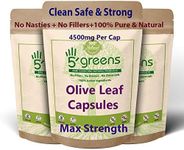 Olive Leaf Extract (Non-GMO) Super Strength: 40% Oleuropein - 450mg 10:1 Strength Equivalent to 4500mg per capsule - Vegetarian - No Oil -120 Capsules