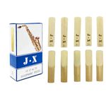 DRERIO 10Pcs Saxophone Reeds 2.5 Alto Sax Reeds Clarinet Reeds Traditional Reeds Strength 2.5 for Clarinet Alto Saxophone Beginner Professional