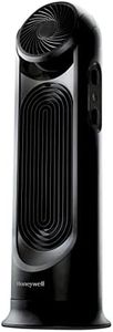 Honeywell TurboForce Tower Fan, 2-in-1 Fan with 6 speeds, quiet operation quality. Stylish Tower Fan for home, room, bedroom or home office - Black, HYF500